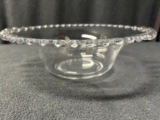 Candlewick Beaded Glass Deep Bowl 10.5 in.