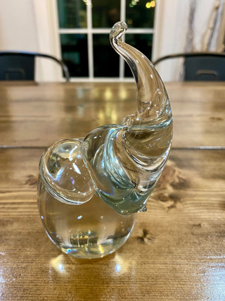 Elephant Blown Glass Paperweight