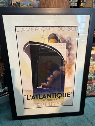 L Atlantique Framed Poster (as found)