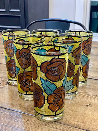 6pc Stained Glass Tumblers