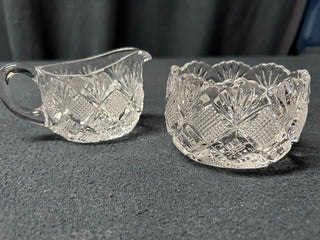 Diamond Block Cream and Sugar Set