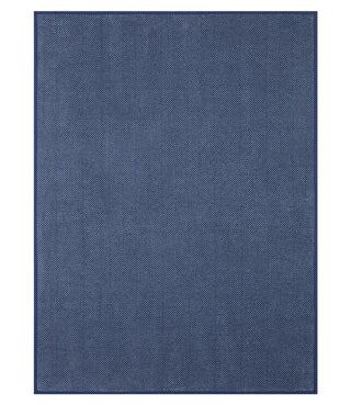 Harborview Herringbone Navy Blanket