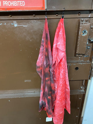 Tie Dye Pink Hand Stiched Scarf