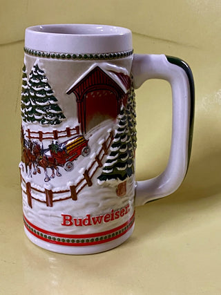 1984 Budweiser Holiday Clydesdale Mug