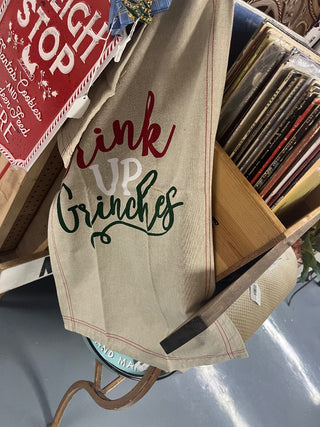 Drink Up Grinches Bar Towel - New
