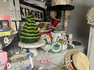 Christmas Is Forever Ceramic Lightup Tree 16" - 1970s