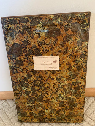 Vintage 17 inch x 11 inch Framed Feather Fantasy Tree Creation of Earthly Materials Price is Firm