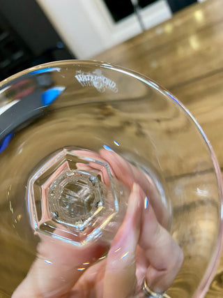 2pc Waterford Metropolitan Platinum Water Goblets