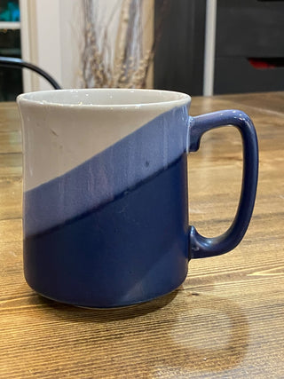 Vintage stoneware Blue & White Mug