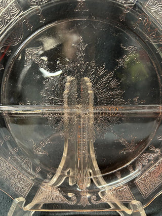 3-Paneled Princess Pink Plate