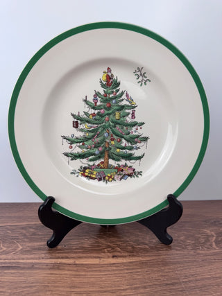 Vintage Spode Christmas Tree Buffet Set in Box - Made in England - Dinner Plate, Cup & Saucer S3324-U