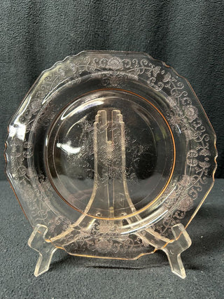 Pink Scalloped Edged Plate