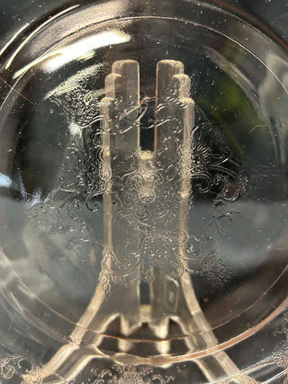 Pink Scalloped Edged Plate