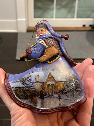 Thomas Kinkade “At the Skaters Pond” Ornament