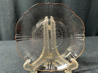 Pink Saucer Plate-8 edged small