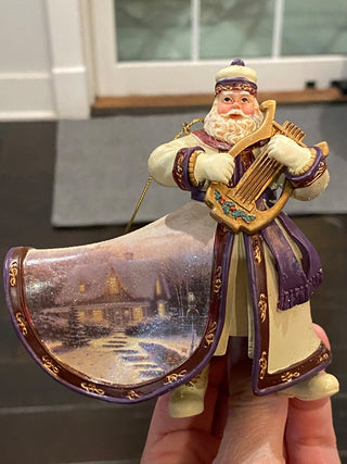 Thomas Kinkade "Silent Night Santa" Ornament