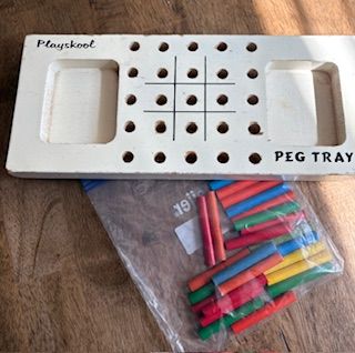 Vintage Playskool Peg Tray