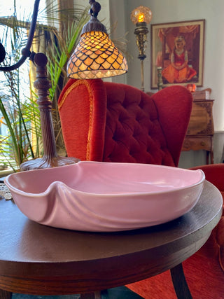 Pink Matte Finish Ceramic Serving Dish