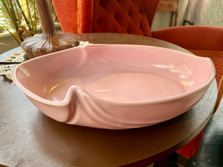 Pink Matte Finish Ceramic Serving Dish