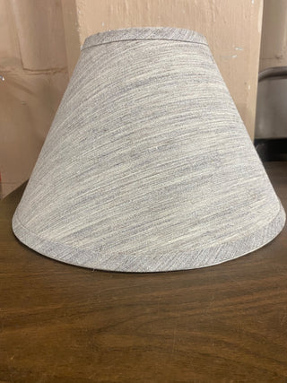 Grey Texturized Triangle Lamp Shade AS IS