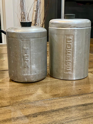 MCM Aluminum Coffee & Tea Cannisters