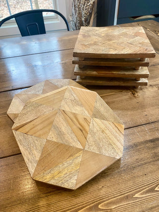 Wood Footed Tray/Candle Board