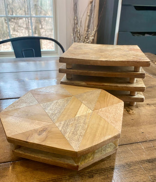 Wood Footed Tray/Candle Board