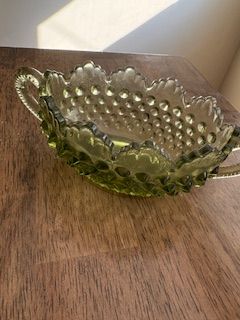 Fenton Hobnail Colonial Green Bowl