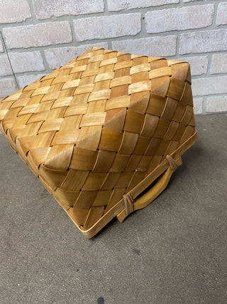 Primitive Weave Basket with Handles