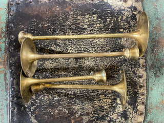 Brass Candlestick Holder 8"