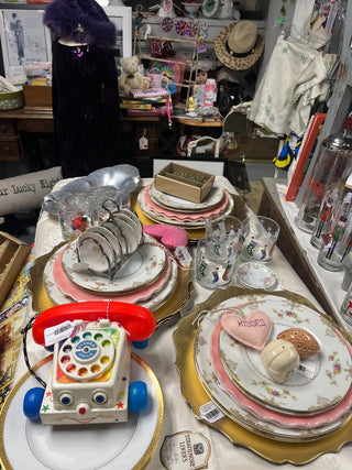 PKG VTG Dbl Dmsk Strathmore Irish T-Cloth 70x70