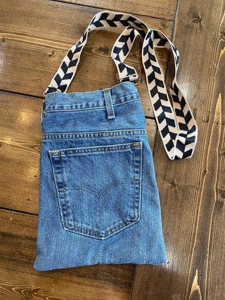 Levi Denim Crossbody Purse