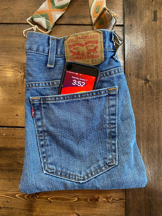 Levi Denim Crossbody Purse