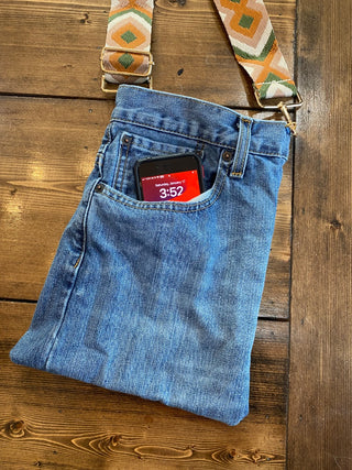 Levi Denim Crossbody Purse