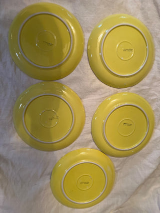 11” Sunny Yellow Portuguese Cabbage Plate by Image Inn - Sold Separately