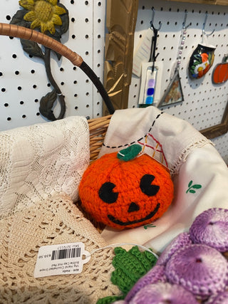 Hand Crocheted Jack-O-Lantern-ty