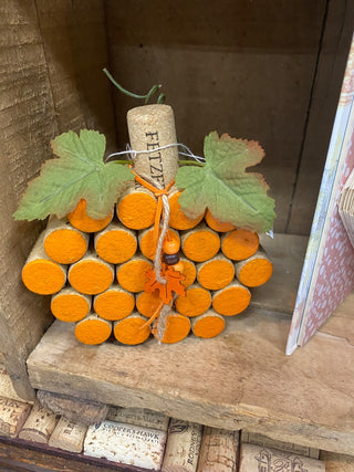 Upcycled Wine Cork Pumpkin-FW