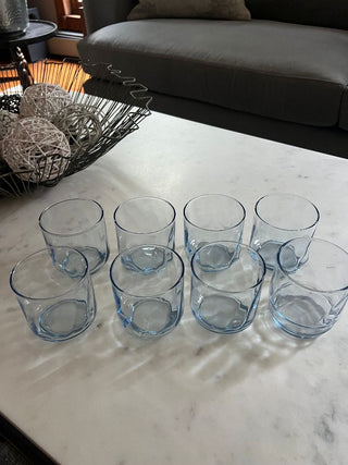 Blue Water Glasses (Set of 8)