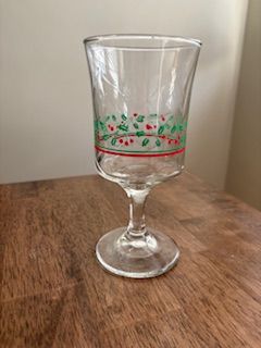 Libby Holly Berry Wine Glasses