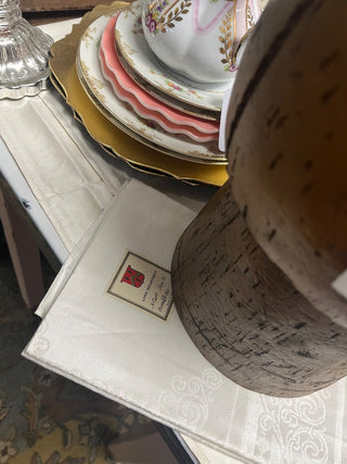 PKG VTG Dbl Dmsk Strathmore Irish Linen Napkins-12