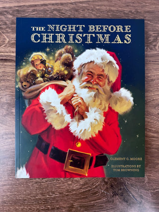 The Night Before Christmas Book with Illustrations by Tom Browning