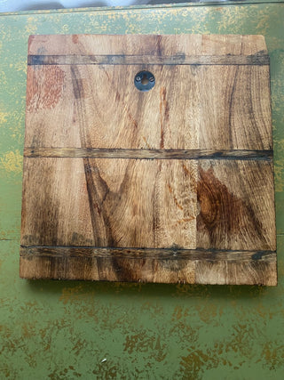 Floral Motif Carved Wooden Wall Art-1