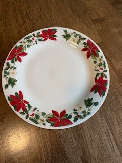 Gibson Salad Plate Poinsettia