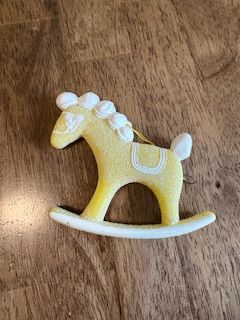 Vintage Gingerbread Horse Yellow