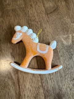 Vintage Gingerbread Horse Orange