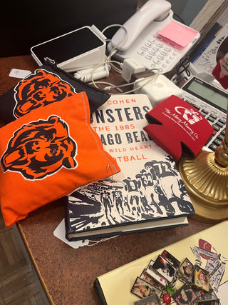 Bears Cornhole Game Throw Orange