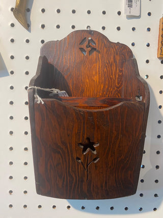 Vtg Wooden Letter Holder