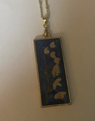 Pressed Flower Necklace-ty