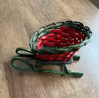 Vintage Wicker Sleigh