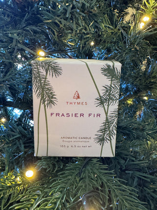 Frasier Fir 6.5 oz Poured Candle - Pine Needle Design in Glass Vessel